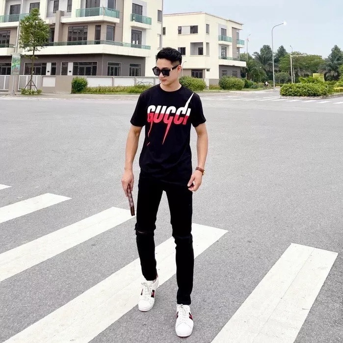 ÁO THUN CỔ TRÒN IN GUCCL CỰC ĐẸP CỰC THỜI THƯỢNG