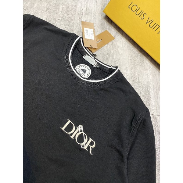 [Mã SR101512 giảm 25% đơn 50K] Áo Nỉ Nam DIOR BASIC Cổ Bo Thun Logo Thêu Dài Tay Vải Nỉ Da Cá Co Dãn AE30249 | BigBuy360 - bigbuy360.vn