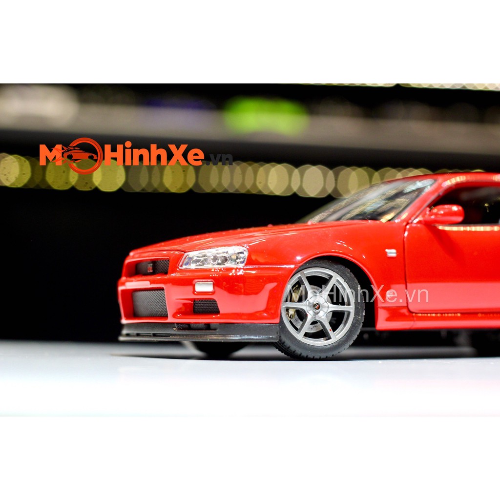 MÔ HÌNH XE NISSAN SKYLINE GT-R (R34) 1:24 WELLY