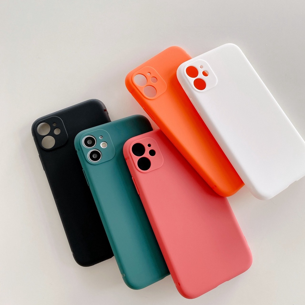 Ốp lưng iphone ốp điện thoại trơn dẻo 7 màu 6 6plus 6s 6splus 7 7plus 8 8plus x xr xs 11 12 pro promax