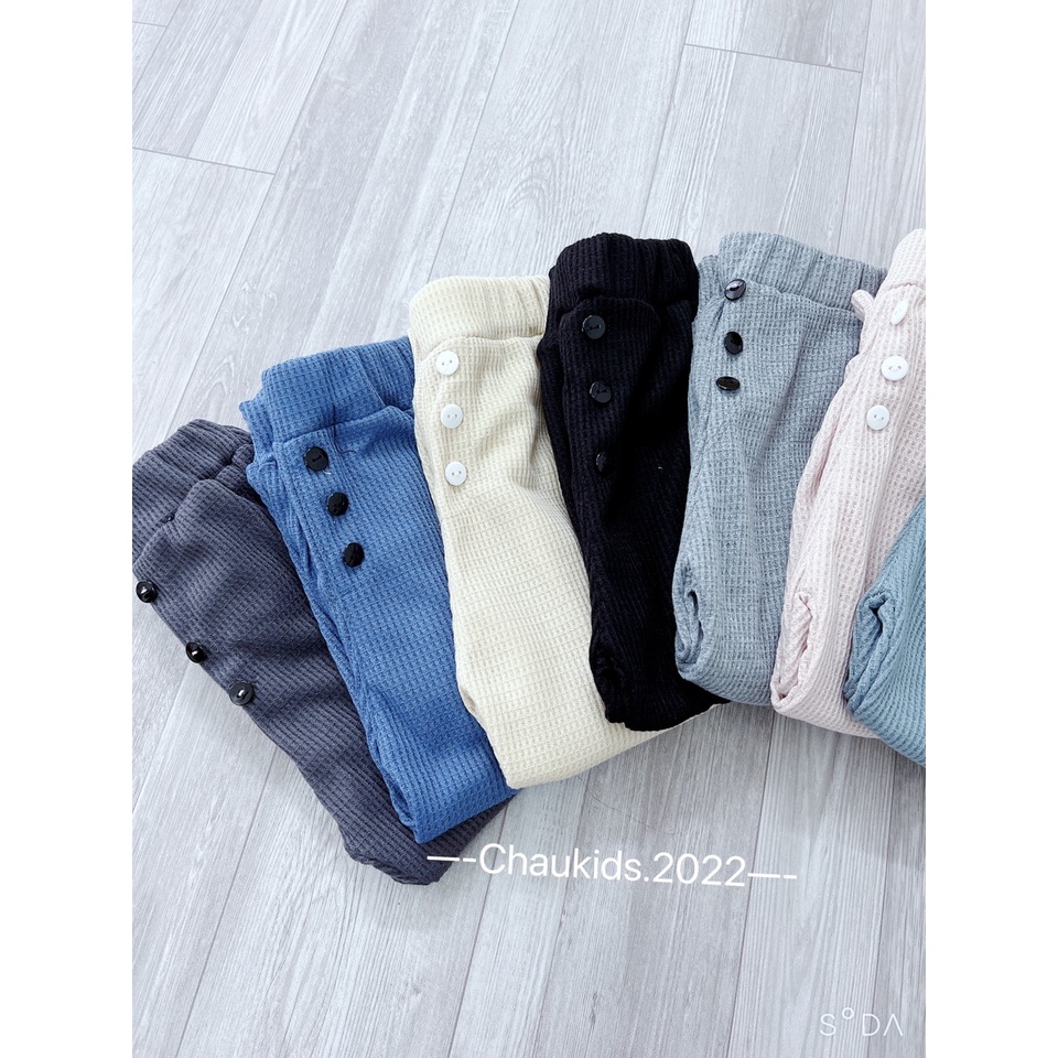 Quần jogger tổ ong 3 cúc bé trai