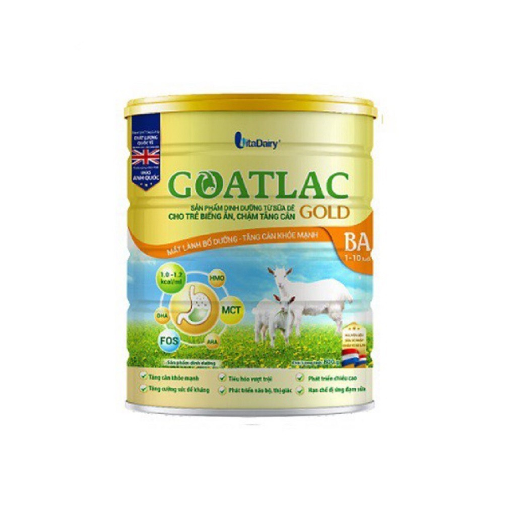 Sữa Dê goatamil BA mẫu mới (800g) Goatlac gold BA