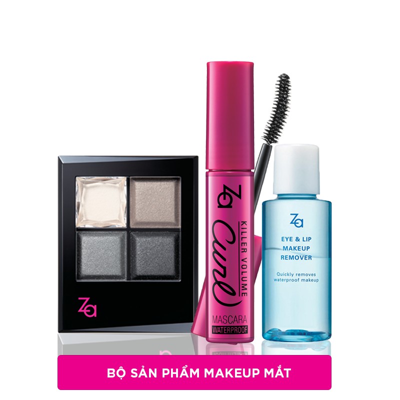 Bộ Sản Phẩm Eye Make-Up Box Za (Mascara 9g, Tẩy trang 30ml, Phấn mắt 5g)_95102