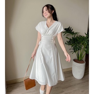 Đầm TIENA - Đầm thắt dây đan eo