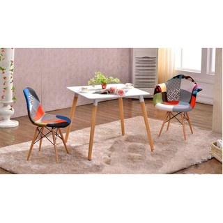 Ghế eames thổ cẩm không tay