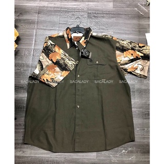 Áo sơ mi nam big size hiệu legendary kaki mỏng - size xxl 90-105kg