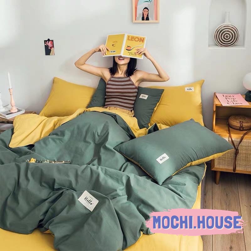 BỘ CHĂN GA GỐI COTTON HÀN QUỐC TICI MẪU MỚI NHẤT, DRAP GIƯỜNG
