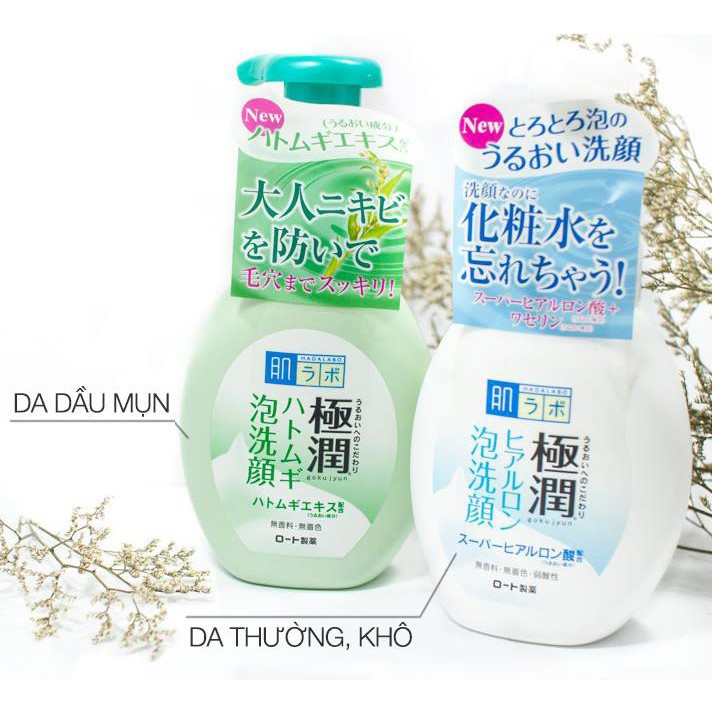 Sữa Rửa Mặt Tạo Bọt Hada Labo Gokujyun Face Wash cho mọi loại da