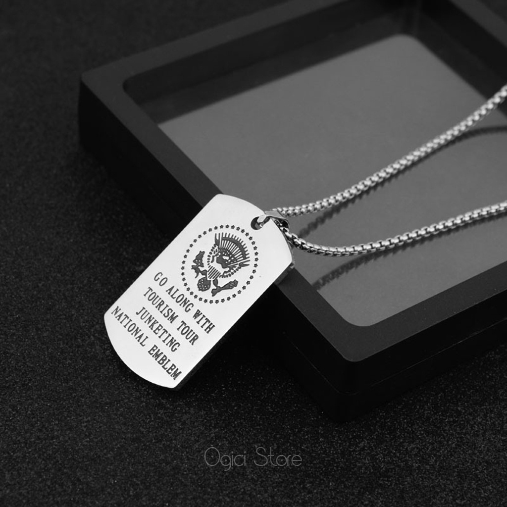 Dây chuyền nam nữ thép không gỉ thời trang, Vòng cổ nam mặt chữ tiếng anh phong cách hiphop âu mỹ, Unisex