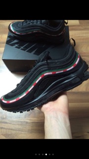 Giày thể thao sneaker AIR MAX 97 Undefeated black