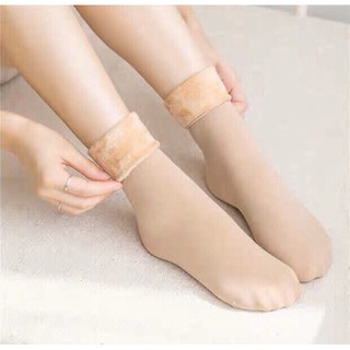 Tất nữ lót lông dày dặn siêu ấm