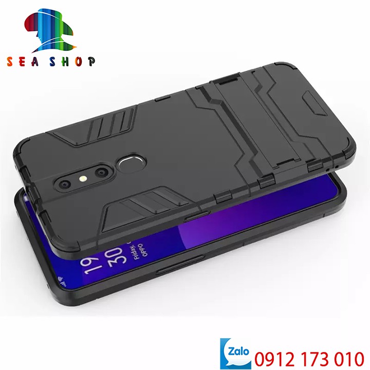 Ốp lưng OPPO F11 Pro chống sốc - Siêu bền - Ốp lưng thiết kế chân chống đứng xem phim