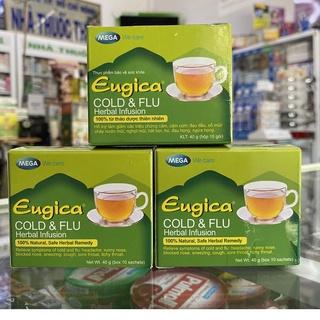 Chính Hãng Mega Trà Eugica Tra Eugica Cold & Flu Herbal Infusion Hộp 10 gói