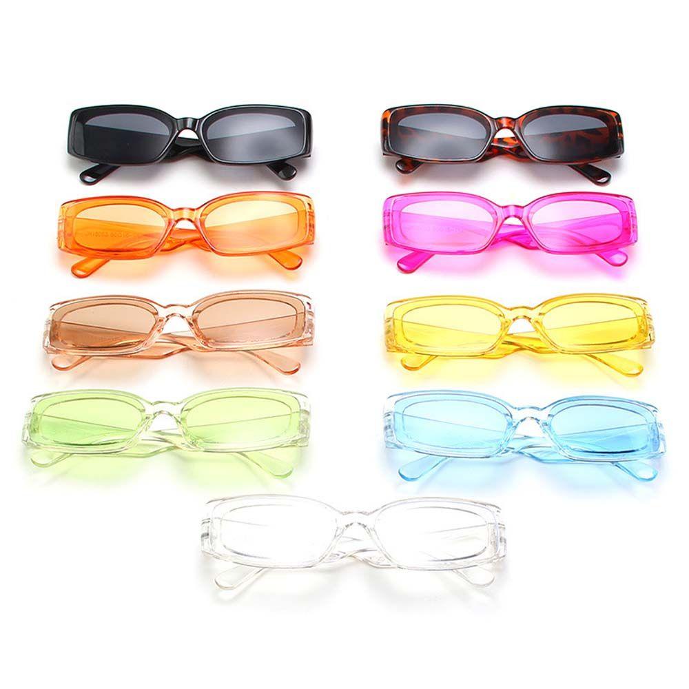 Kính Mát Hình Chữ Nhật Màu Đen Chống Tia UV Thời Trang