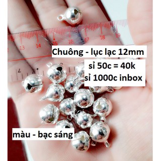 Chuông - lục lạc bạc sáng : 50c / 1 gói = 17k [ size 10mm - 12mm ]