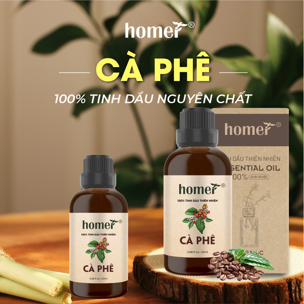 Tinh dầu Cà Phê Việt Homer 20ml 100ml - Coffee Essential Oil