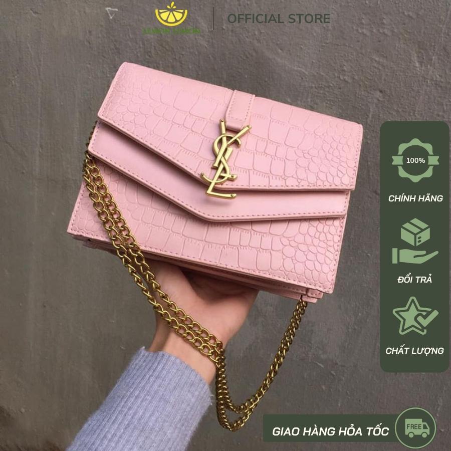 Túi đeo chéo da rắn vân nổi size 22