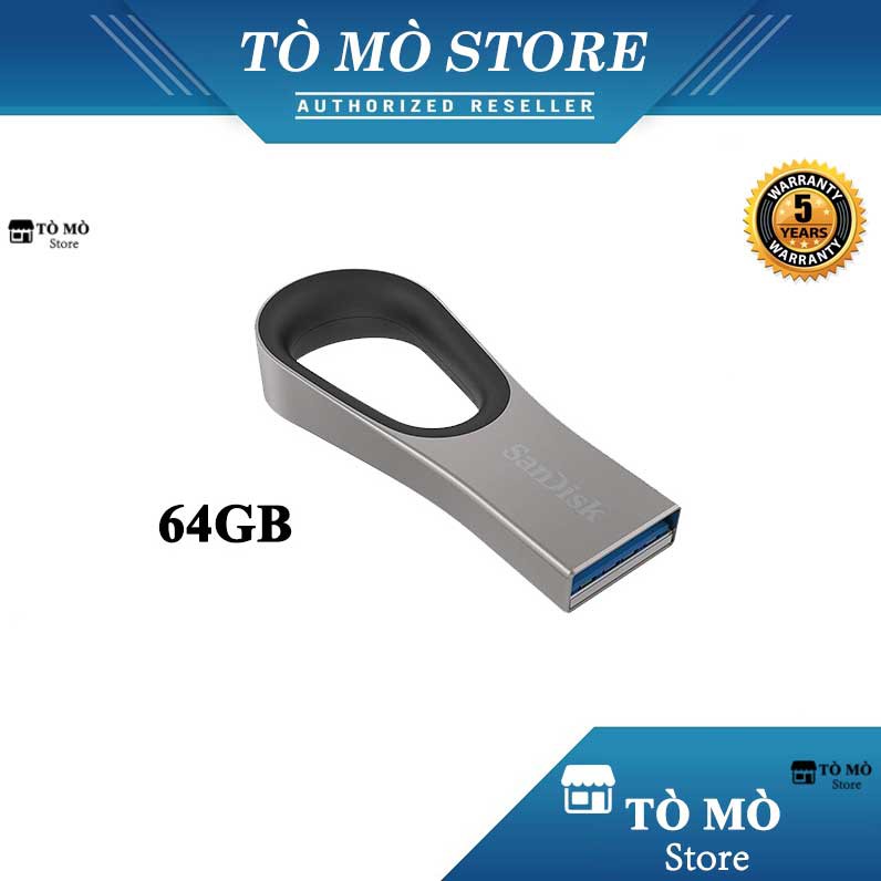 USB 3.0 SanDisk Ultra Loop CZ93 64GB tốc độ đọc 130MB/s - Bảo hành 5 năm