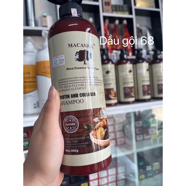 Dầu cặp gội xả Macasilk 800ml mẫu mã mới tinh chất từ quả maca và các hương liệu từ thiên nhiên phù hợp cho mọi loại tóc