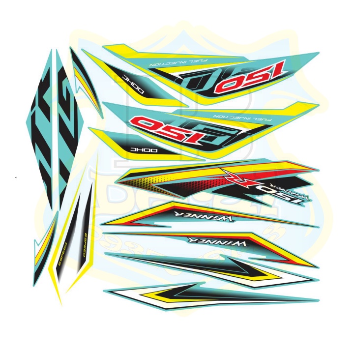 ( Quí khách vui lòng mang ra tiệm cho thợ dán ) Tem winner xanh ngọc