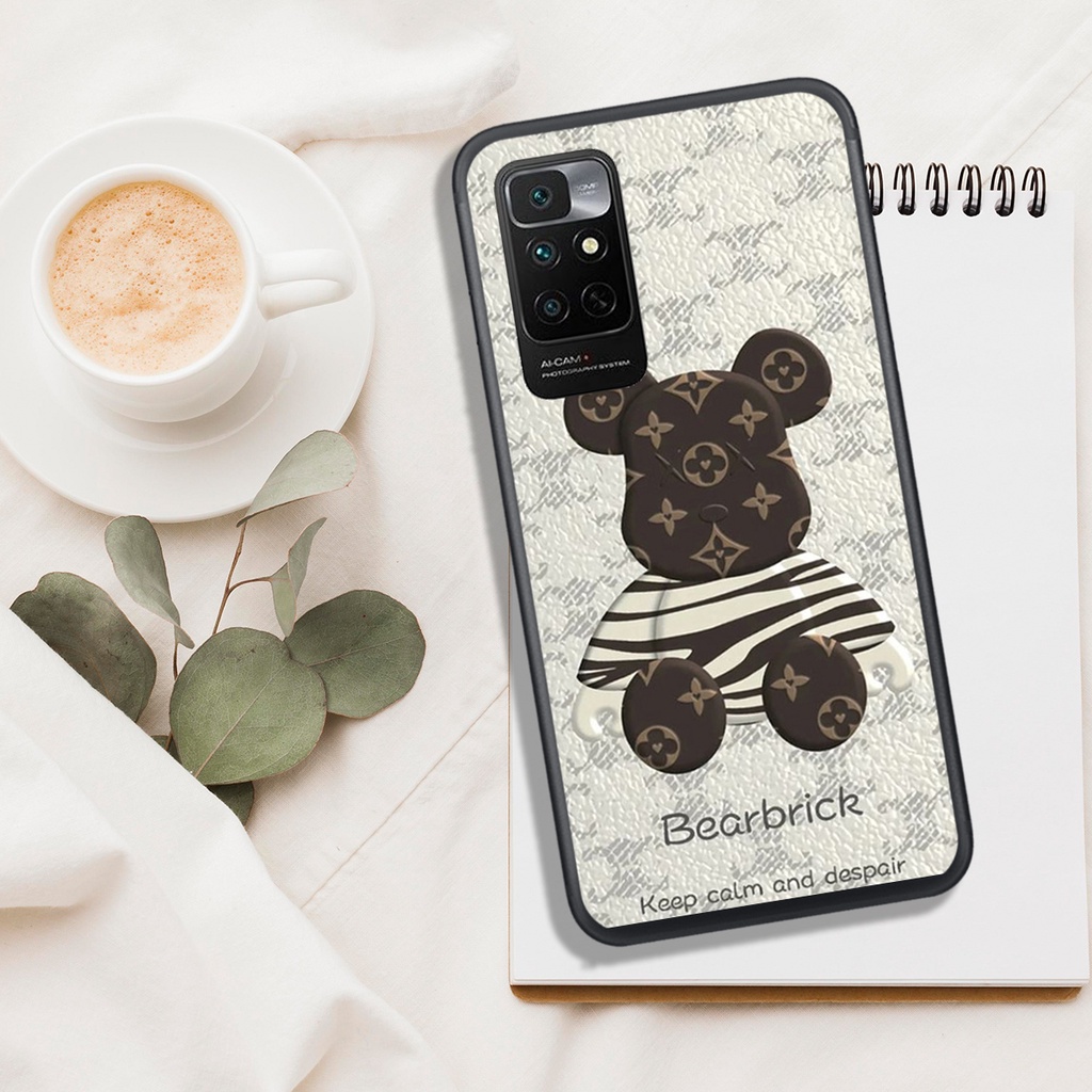 [ SIÊU HOT] ỐP LƯNG XIAOMI REDMI NOTE 11 4G , IN HÌNH GẤU BEAR BRICK SIÊU ĐẸP.
