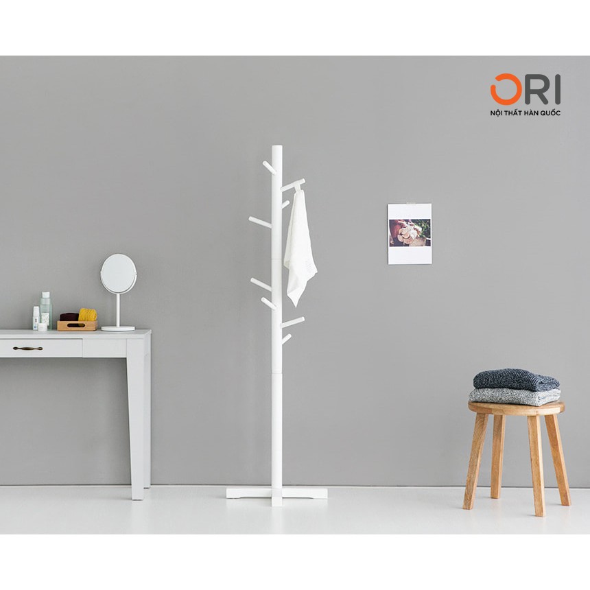 CÂY TREO QUÂN ÁO - PHỤ KIỆN HÀN QUỐC - STANDING HANGER WHITE - ORI NỘI THẤT HÀN QUỐC