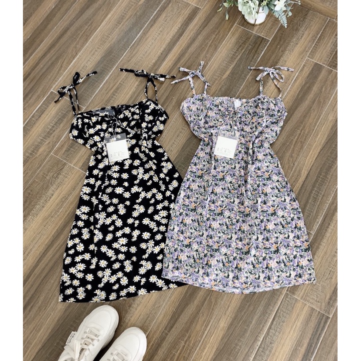 Váy hoa cúc 2 dây