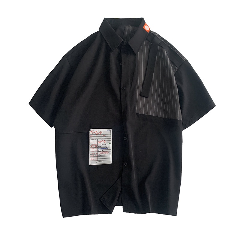 Áo Sơ Mi Tay Ngắn Dáng Rộng Thoáng Khí Thời Trang Mùa Hè Phong Cách Hàn Quốc 2022 Cho Nam
