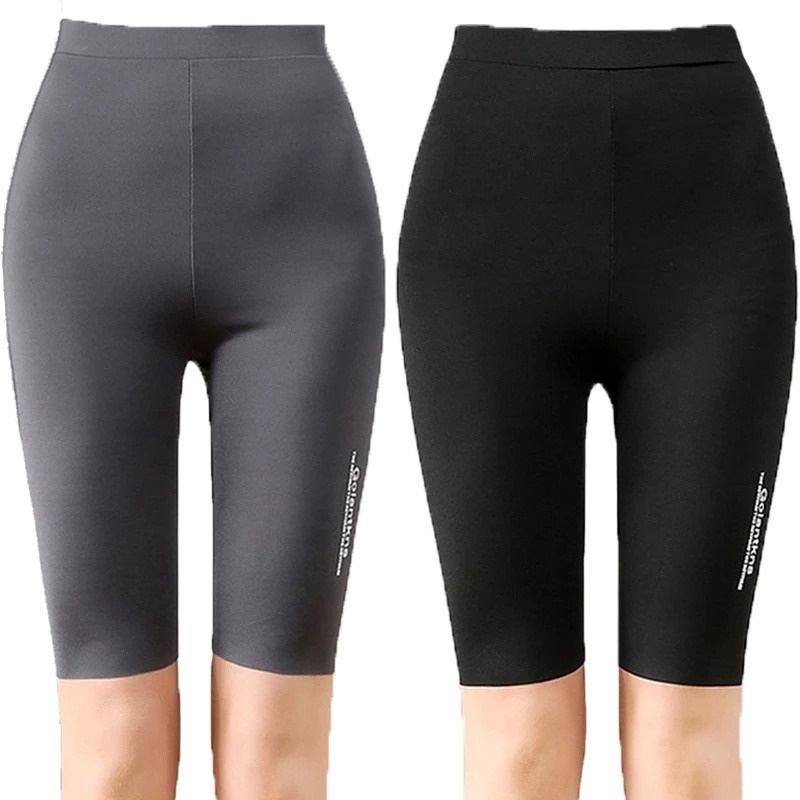 L/xl Quần Legging Tập Yoga Lưng Cao Định Hình Cơ Thể Màu Trơn Bằng Lụa Băng Không Đường May Độ Co Giãn Cao Dành Cho Nữ