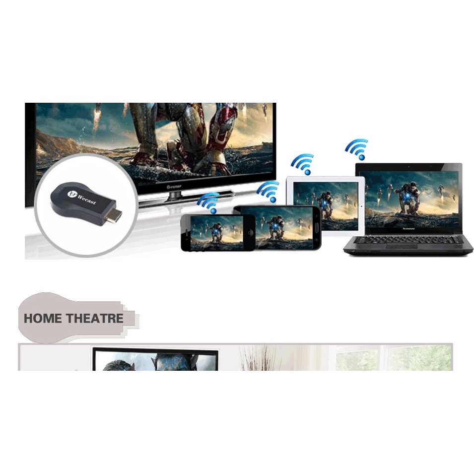 Thiết Bị Nhận Tín Hiệu Wifi Anycast M2 / M4 / M9 / M100 Plus & G2 Cho Tv Stick 1080p