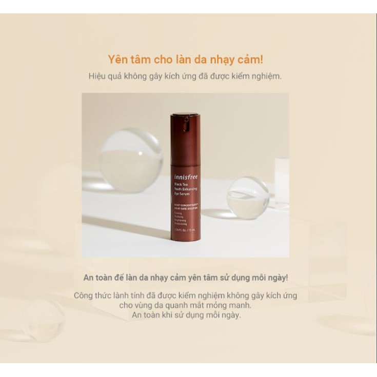 [Mã COSIF11 giảm 10% đơn 400K] Tinh chất dưỡng da vùng mắt từ trà đen innisfree Black Tea Youth Enhancing Eye Serum 15ml | BigBuy360 - bigbuy360.vn