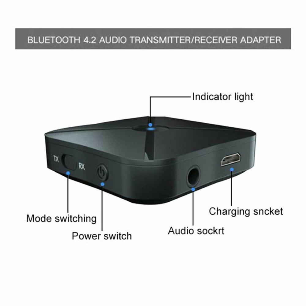 Thiết Bị Truyền Nhận Tín Hiệu Bluetooth 4.2 2 Trong 1 Giắc Cắm 3.5MM AUX E8N9
