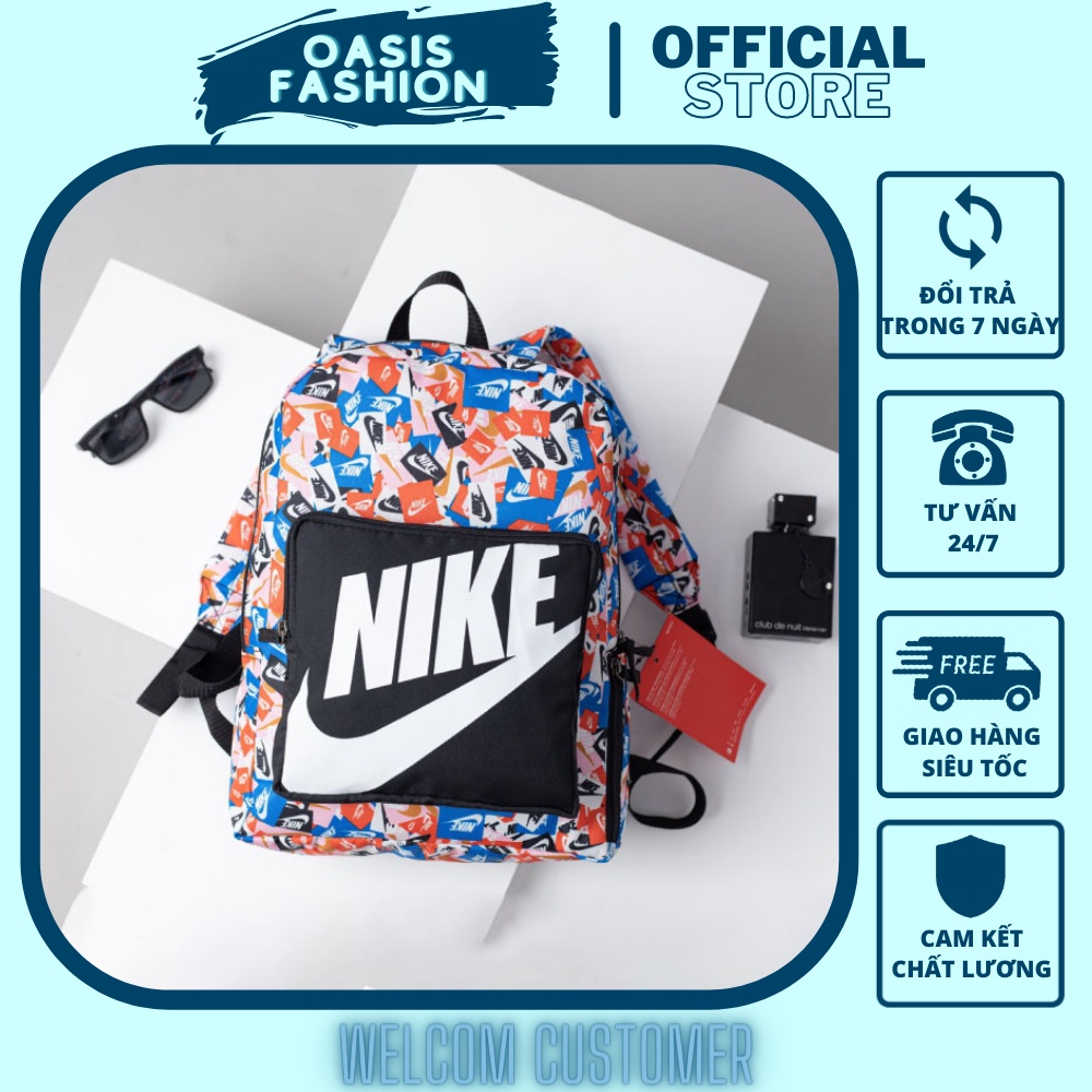 Balo Nike Ulzzang Họa Tiết Thời Trang Nam Nữ Full Tag Code