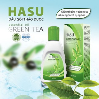 Dầu Gội Thảo Dược Bạch Liên Hasu 60ml