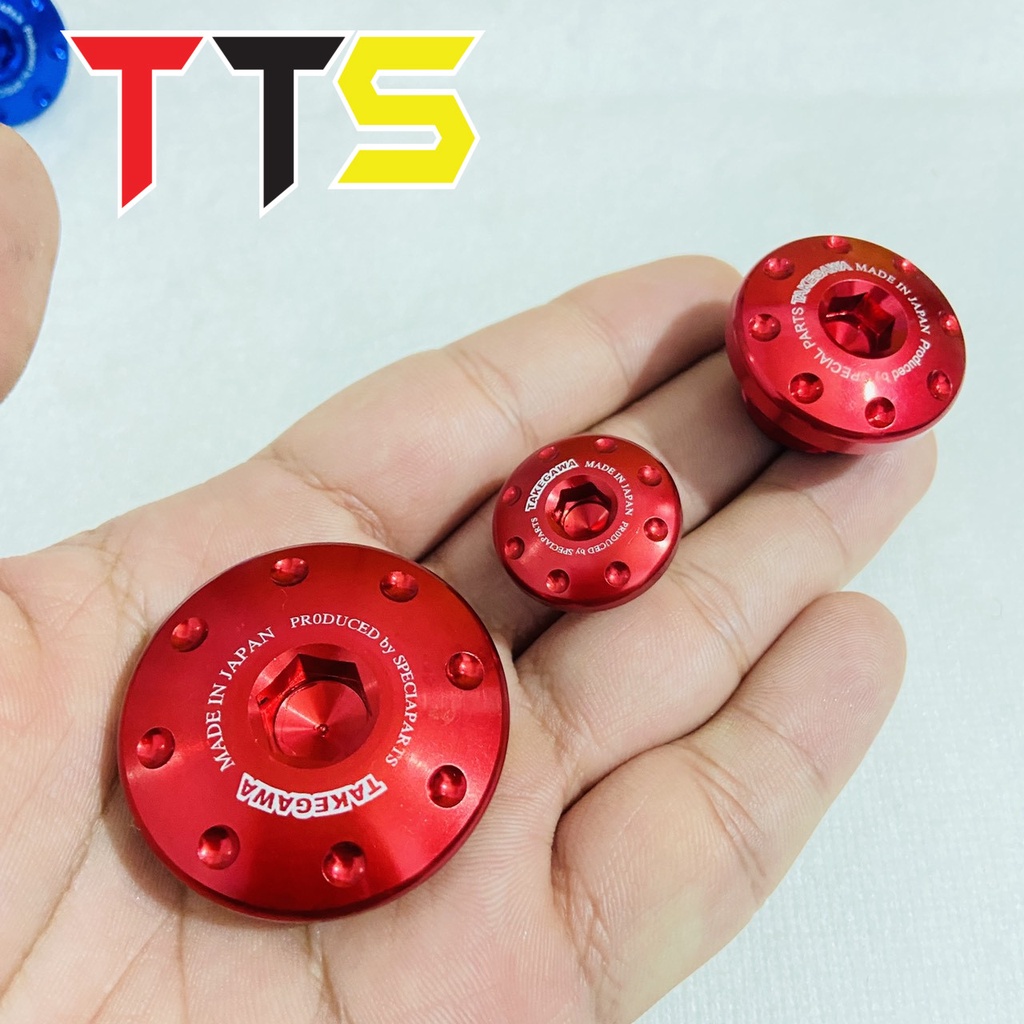 Ốc mâm lửa, ốc nắp nhớt TAKAGEWA sử dụng cho xe HONDA WAVE, DREAM, FUTURE, WINNER, SONIC