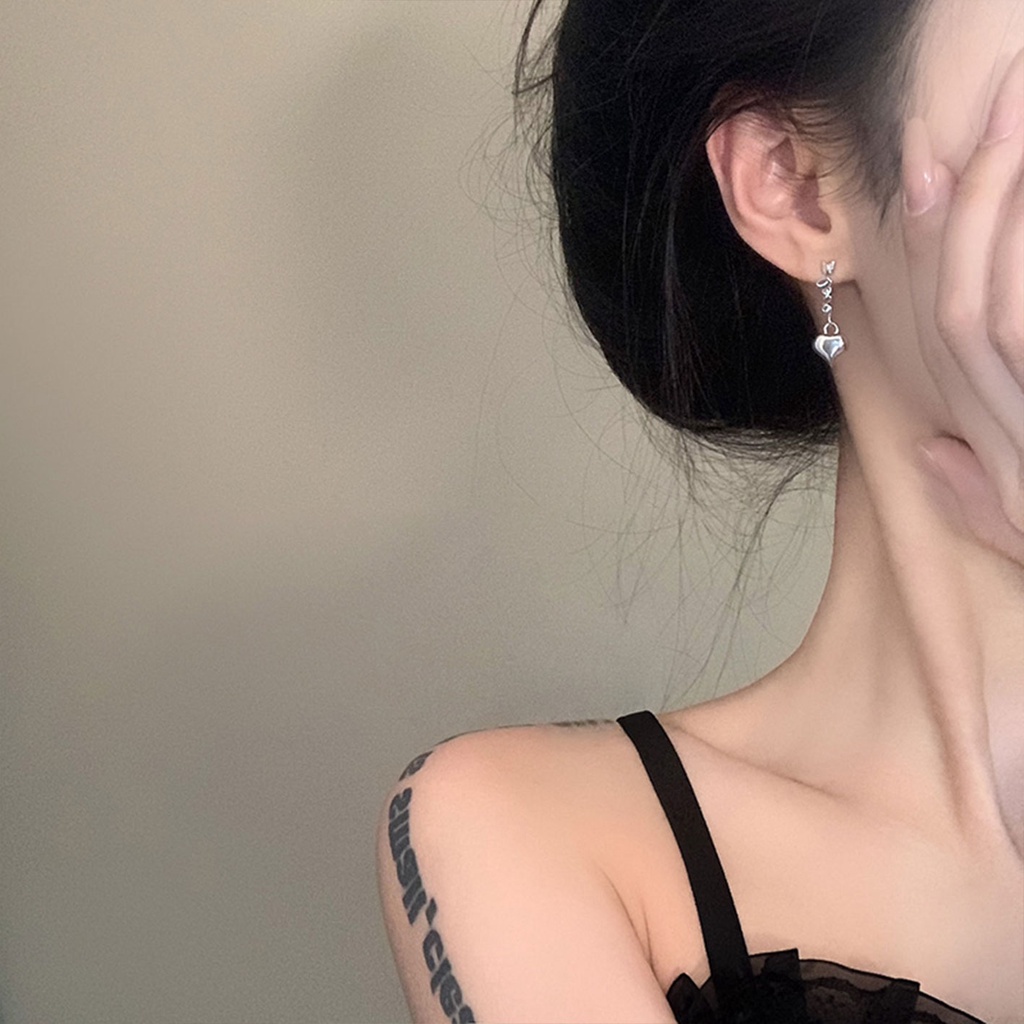 Khuyên Tai Hình Trái Tim Tình Yêu Thời Trang Mùa Hè Cá Tính Dành Cho Nữ
