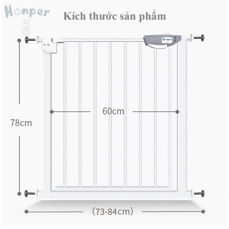 Thanh chắn cửa chắn cầu thang Hopper phiên bản mới