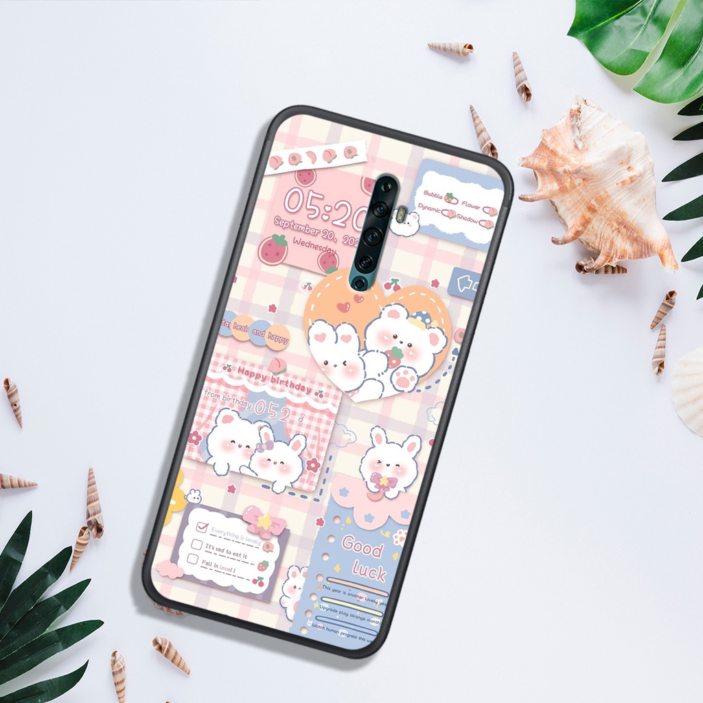 ỐP LƯNG OPPO K3 - REALME X - RENO - RENO 2 - RENO 2F , IN HÌNH GẤU NÂU CHOCOLATE ĐÁNG YÊU.