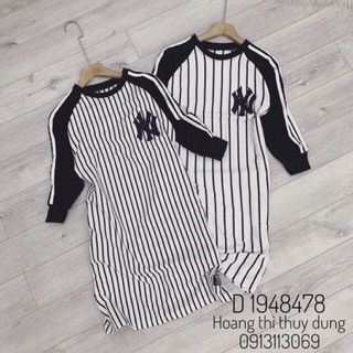 Đầm thun cotton kẻ mới về