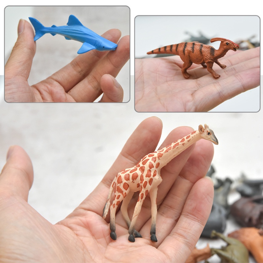 Đồ chơi mô hình theo chủ đề động vật, khủng long, cá biển nhiệt đới size trung 5-10 cm cho trẻ học tập và nhận biết