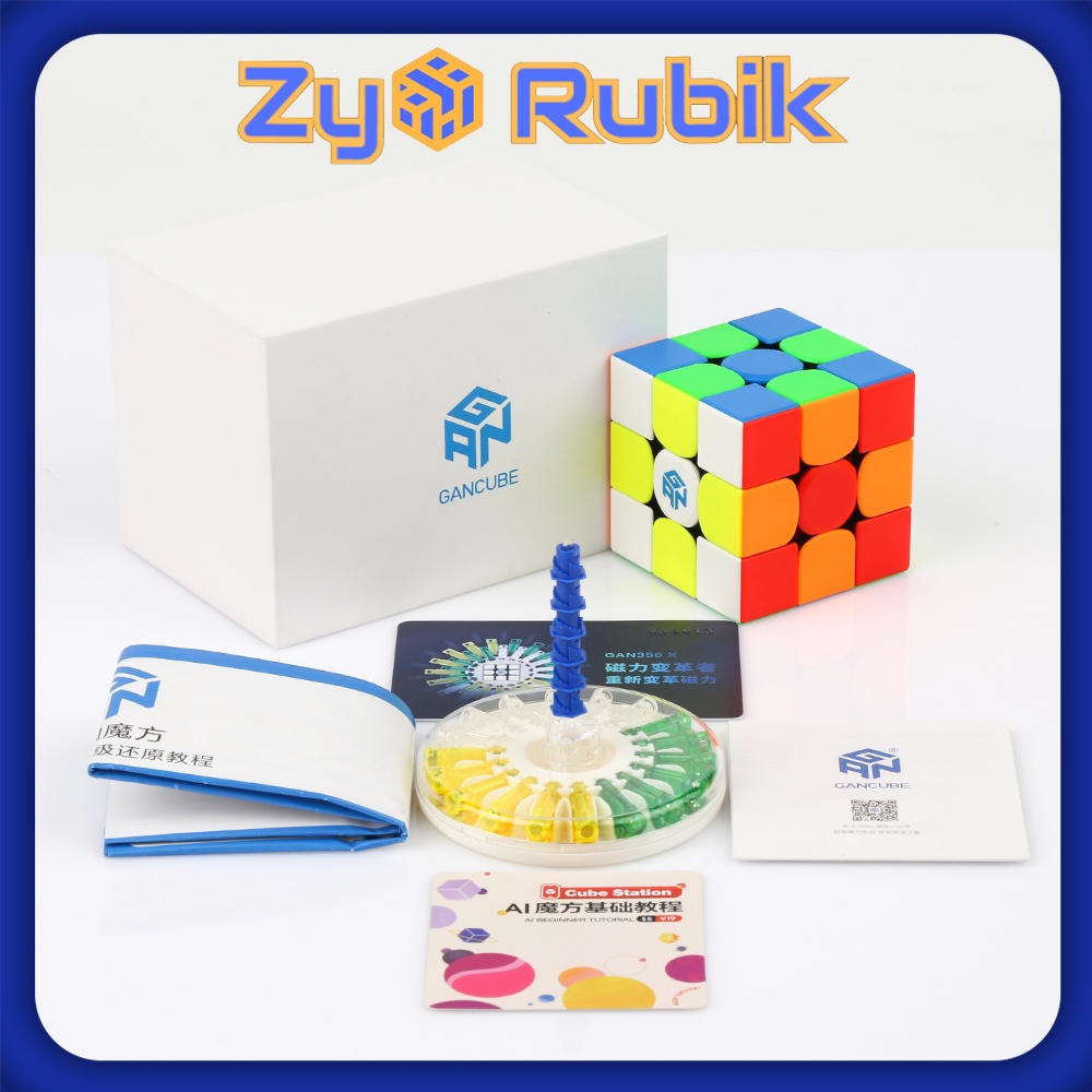 Rubik 3x3 Gan X Stickerless Version 2 phiên bản có nam châm - ZyO Rubik