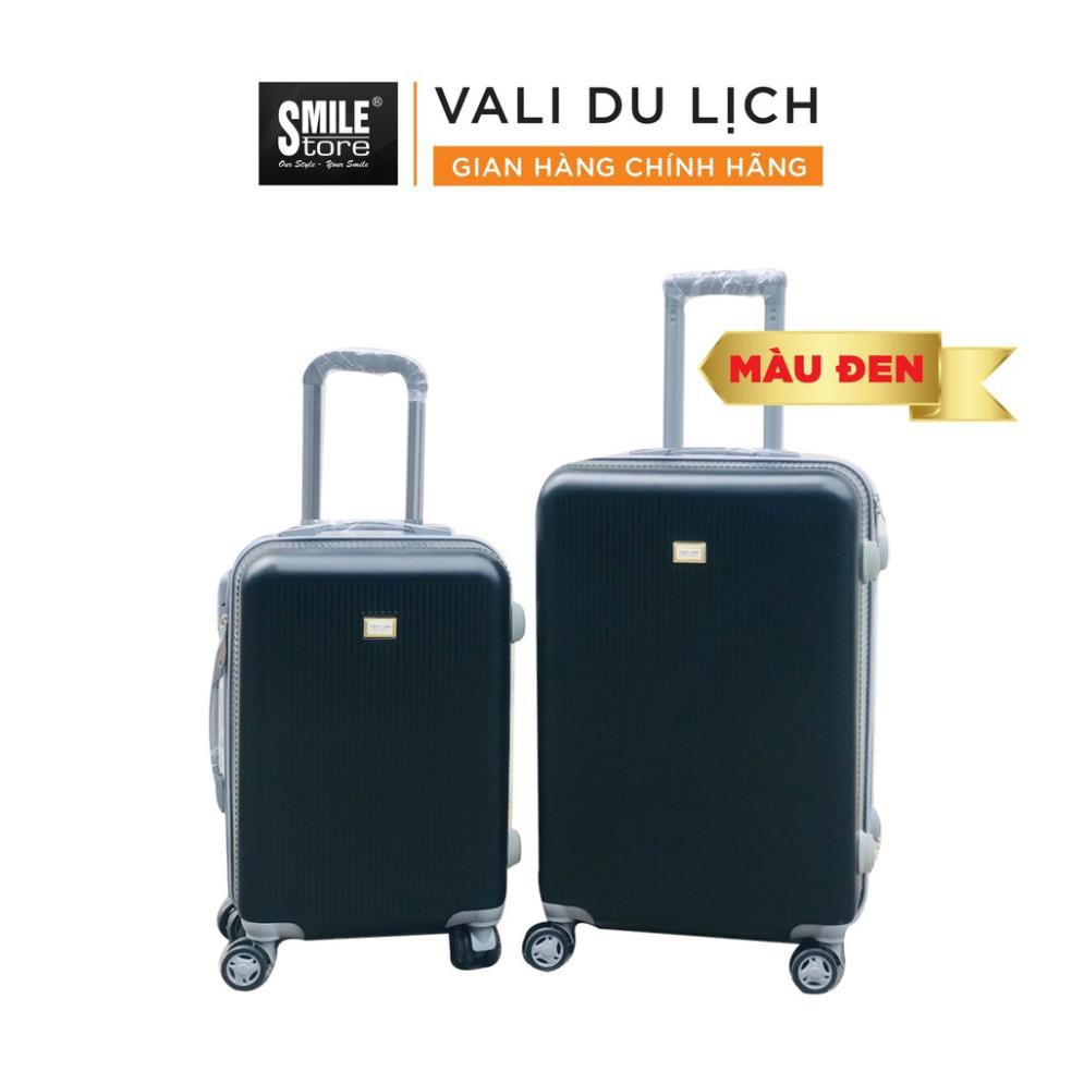 Vali Du Lịch VSMS828XANH Vali Chống Va Đập Chống Trầy Xước Màu Sắc Thời Trang Nhựa Cao Cấp Khóa Số An Toàn (Size 20-24)