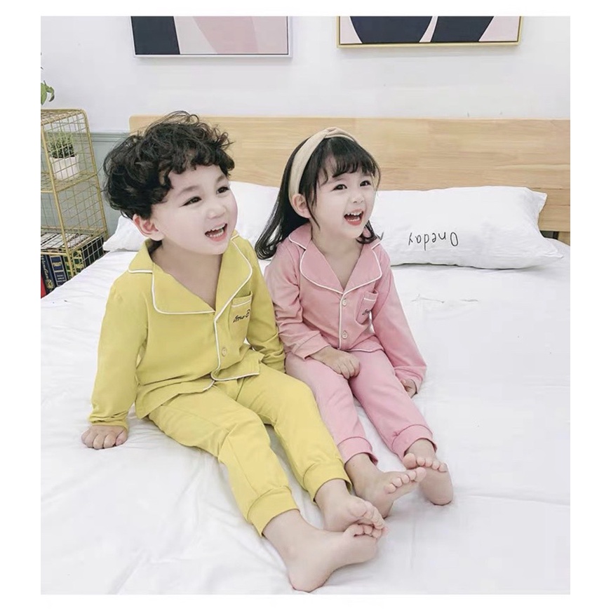 Lyvyshop - Bộ pijama cotton 4 chiều loại 1 cho bé 09-28kg