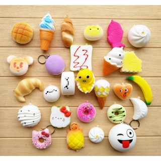 hàng bao chất Combo 10 Squishy dễ thương , mềm bóp đã