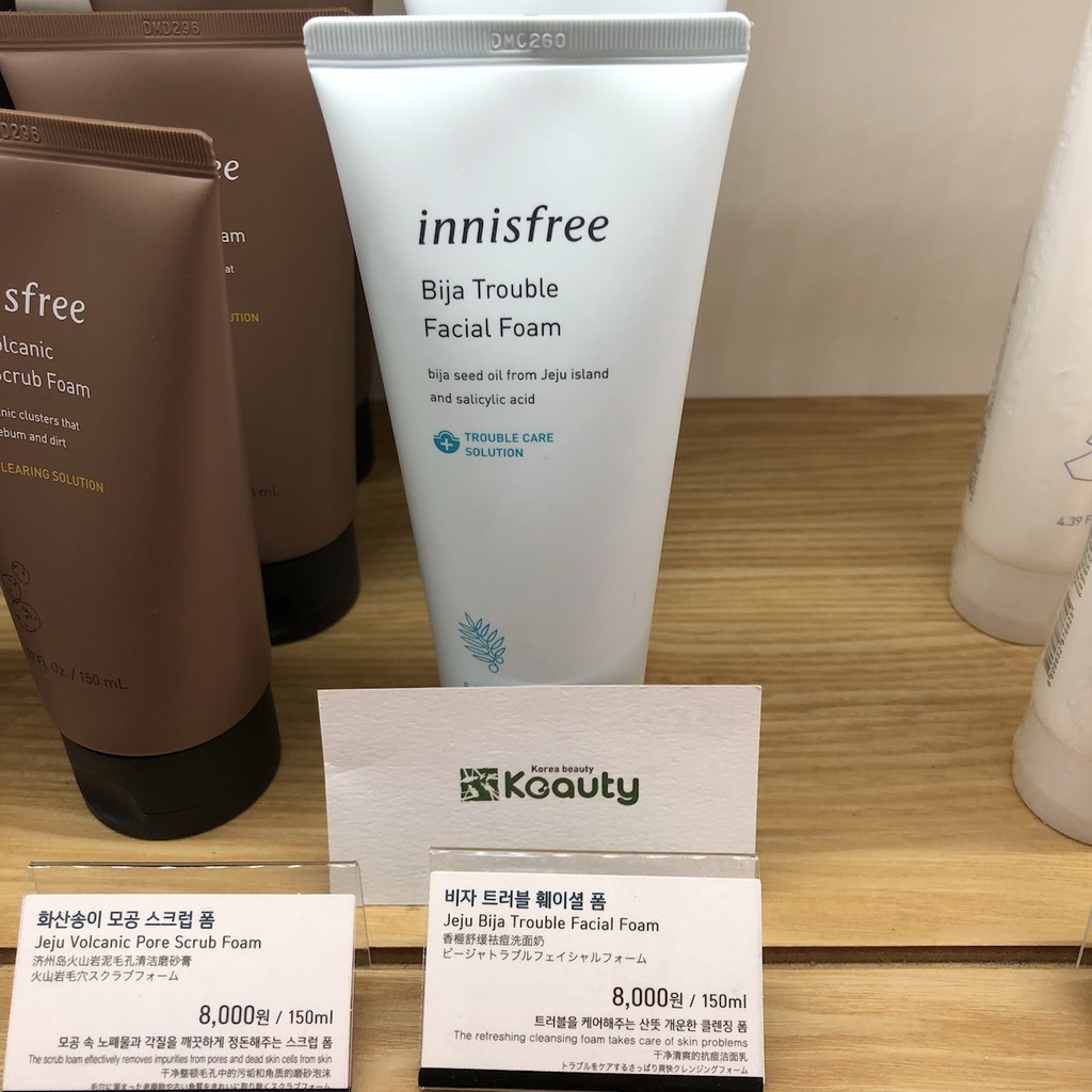 Sữa rửa mặt dành cho da mụn Innisfree Bija Trouble Facial Foam | BigBuy360 - bigbuy360.vn