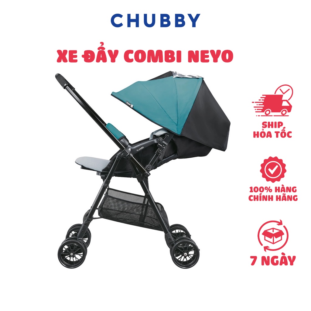 Xe Đẩy COMBI Neyo Khung Chắc Chắn, Hỗ Trợ Chống Gù Vượt Trội Giúp Nâng Đỡ Và Bảo Vệ Cột Sống Của Bé
