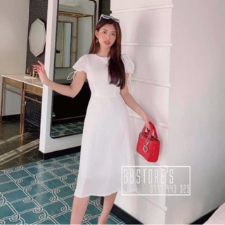 Đầm trắng🌷Đầm suông trắng tay phồn