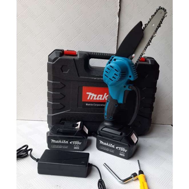 Máy cưa xích dùng pin makita 199v 2 pin 10cell