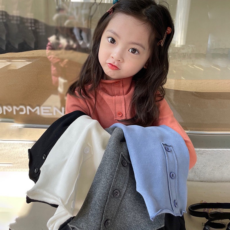 Áo thun tay dài thời trang thu đông phong cách Hàn Quốc cho bé gái