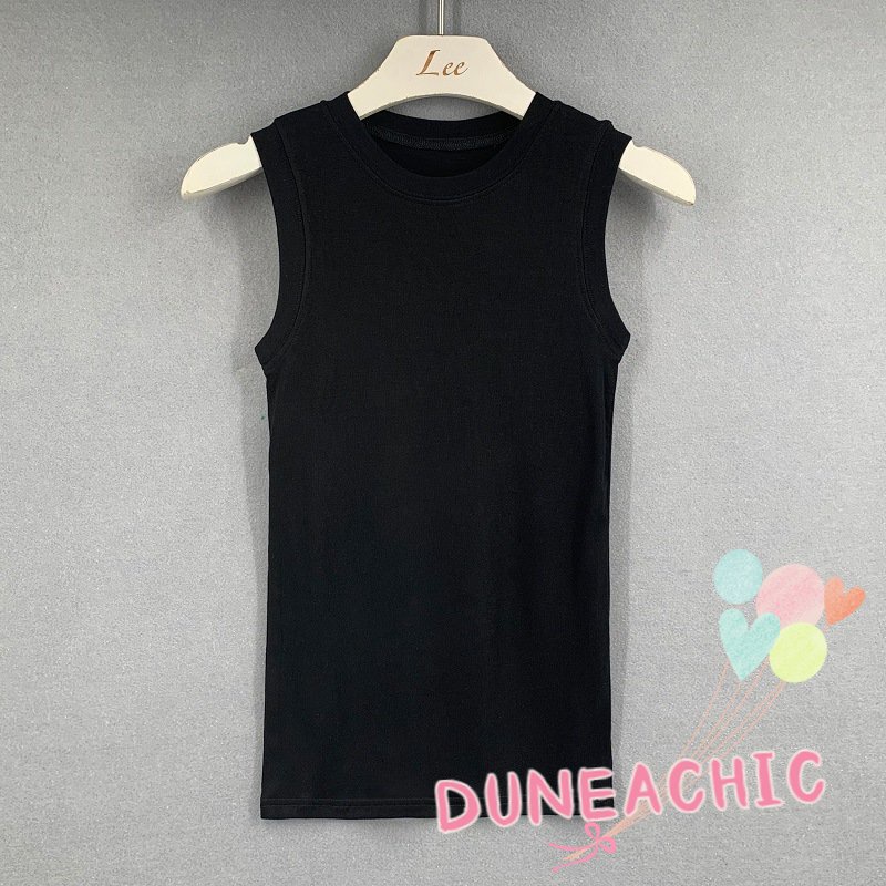DUNEA Áo Tank Top Sát Nách Màu Trong Suốt Quyến Rũ Cho Nữ